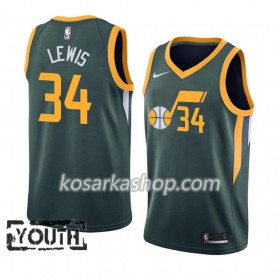 Dres Utah Jazz Trey Lewis 34 Nike 2018-19 Zelena Swingman - Dječji
